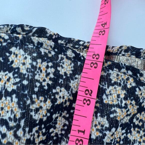 Ciao Lucia Alessandra Dress Navy Blue Lurex
Floral sz M - Picture 4 of 7